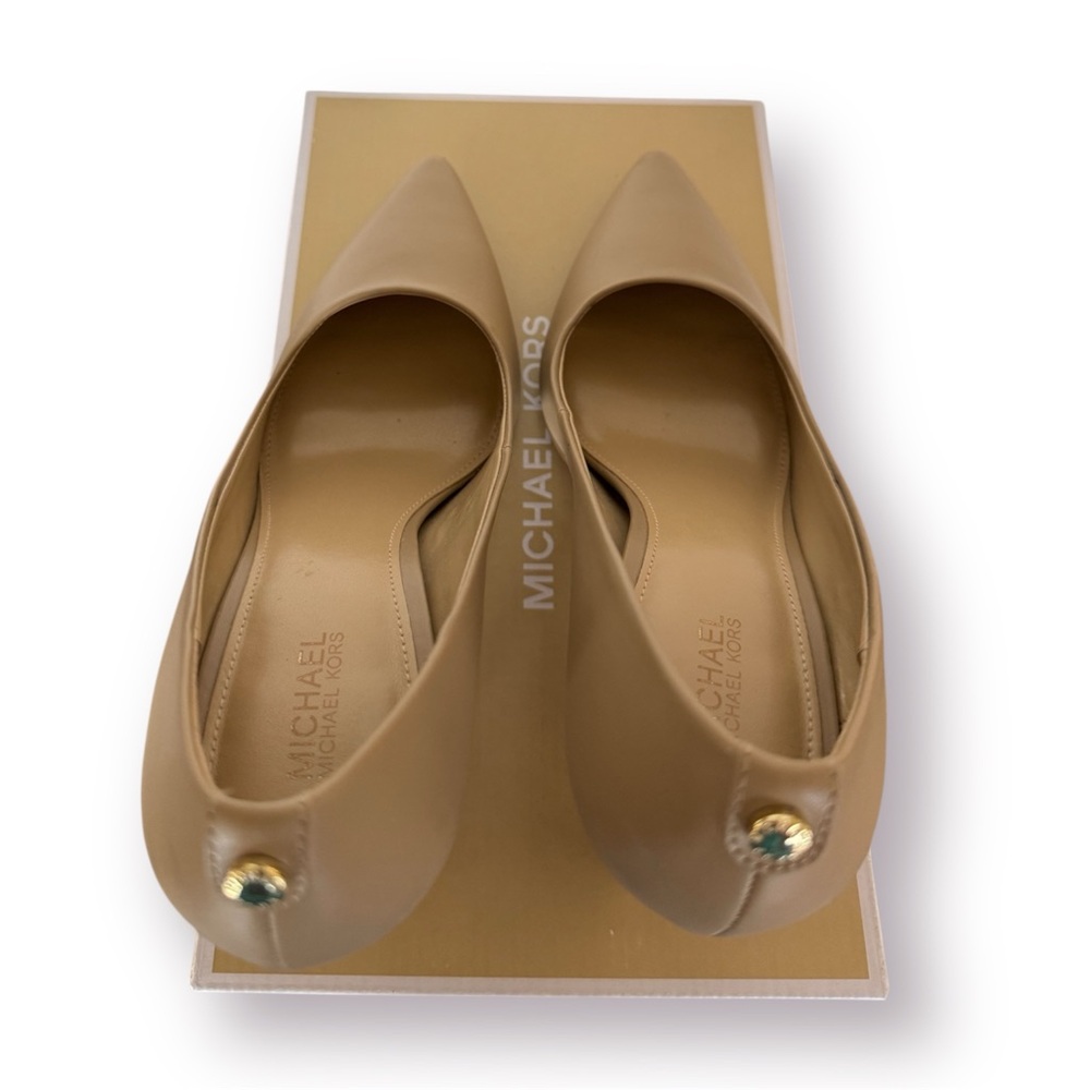 🛍️SALE🛍️ Michael Kors DOROTHY FLEX PUMP Tan Stiletto Heels - Picture 8 of 11